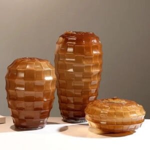 3lü Set Cam Vazo 23x37cm