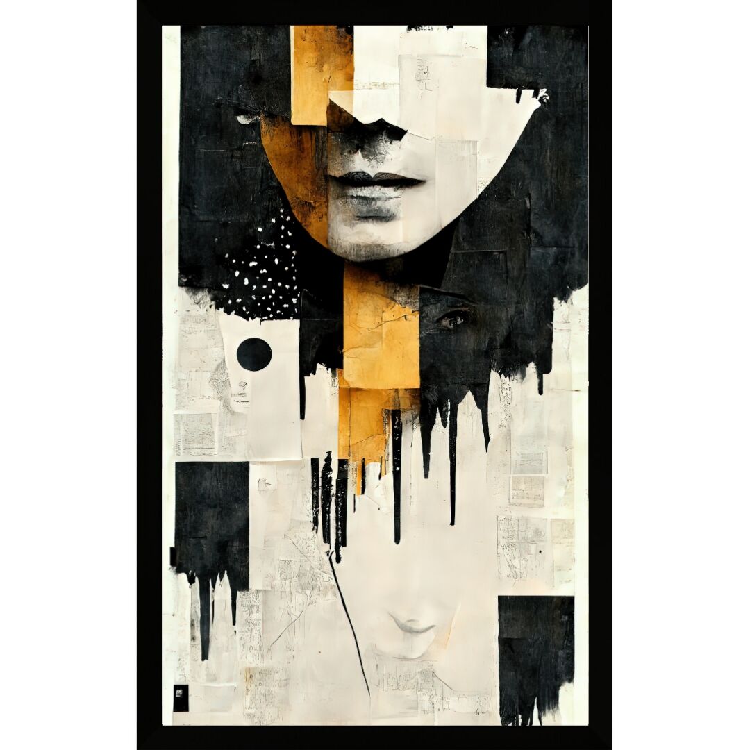 UV Soyut Yüz Tablo 75x105cm
