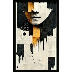 UV Soyut Yüz Tablo 75x105cm