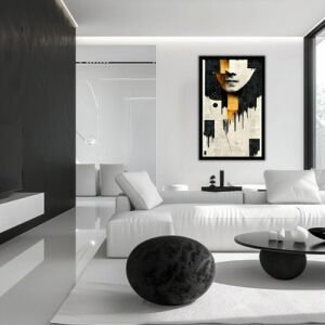 UV Soyut Yüz Tablo 75x105cm