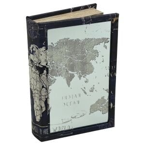 Aynalı Kutu Kitap Globe 16x25cm