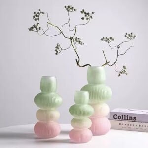 3lü Set Cam Vazo14x29cm