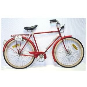 Retro Bisiklet Kırmızı 55x100cm
