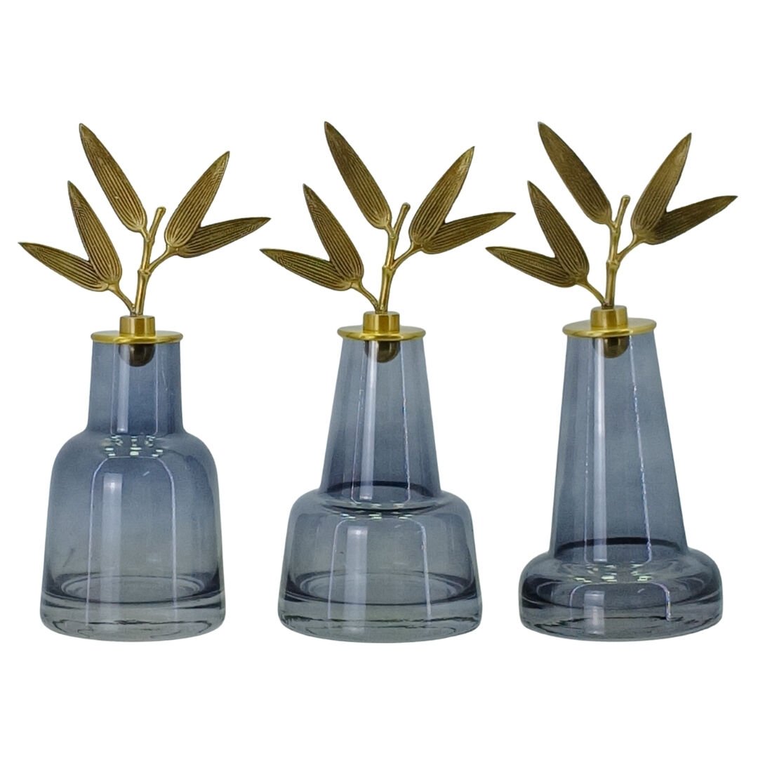 3lü Set Cam Obje Füme 10x24cm