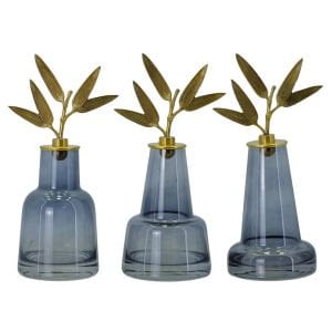 3lü Set Cam Obje Füme 10x24cm