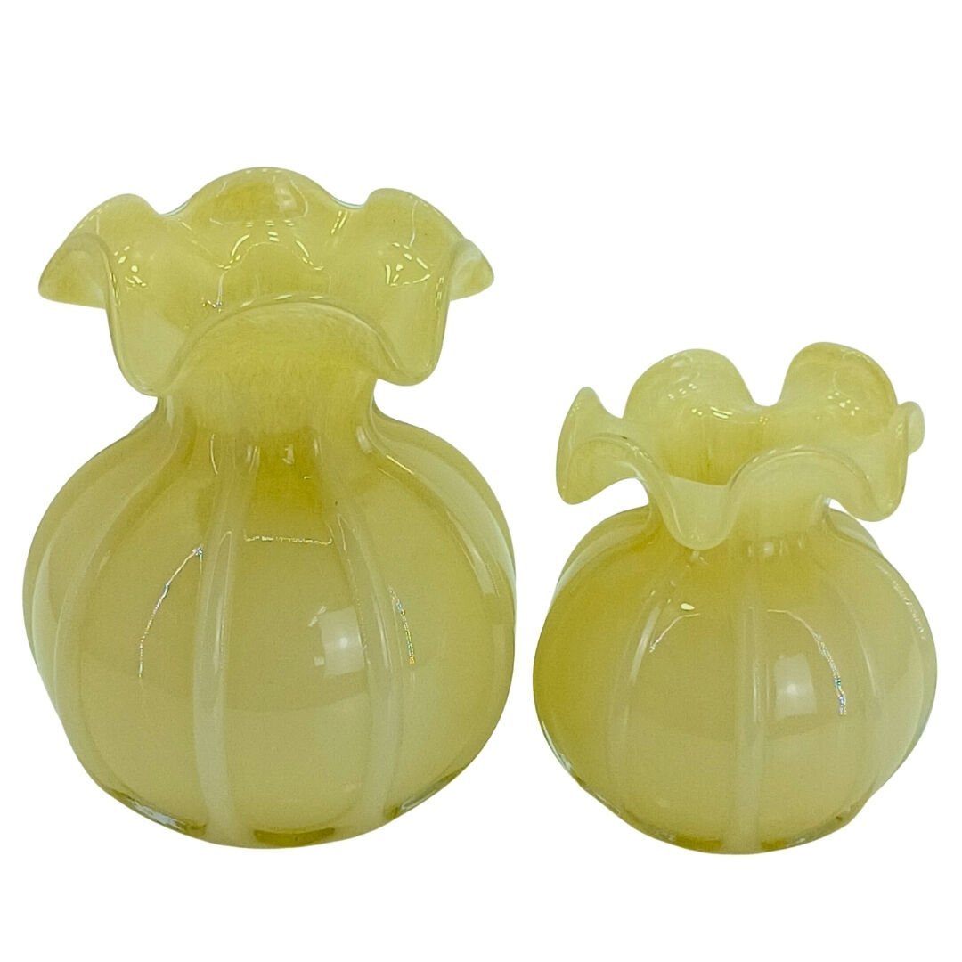 2li Set Nar Cam Vazo Krem 16x21cm