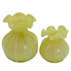 2li Set Nar Cam Vazo Krem 16x21cm