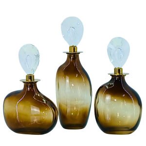 3lü Set Cam Şişe 7x23cm