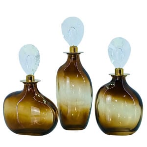 3lü Set Cam Şişe 7x23cm
