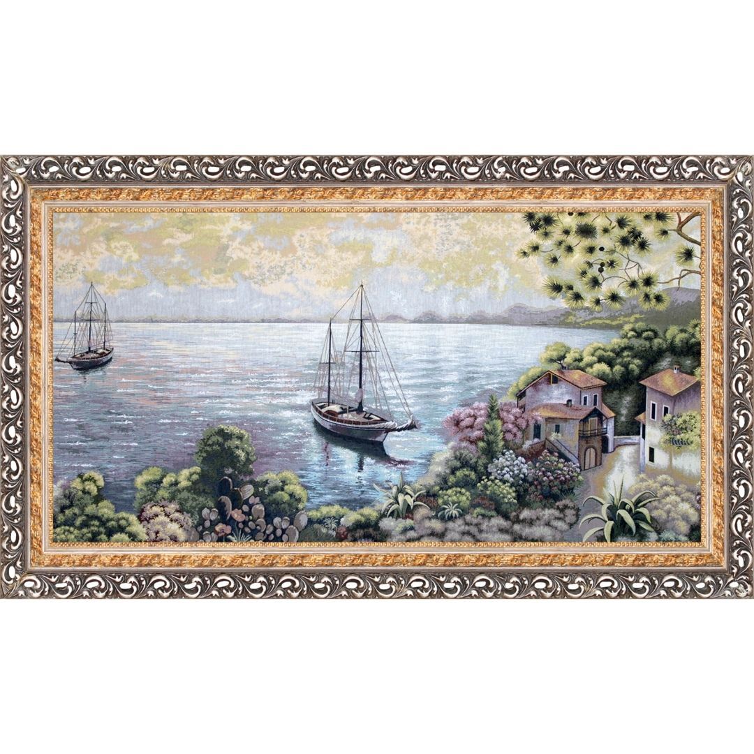 Goblen Ahşap Yelkenli Tablo 80x140cm