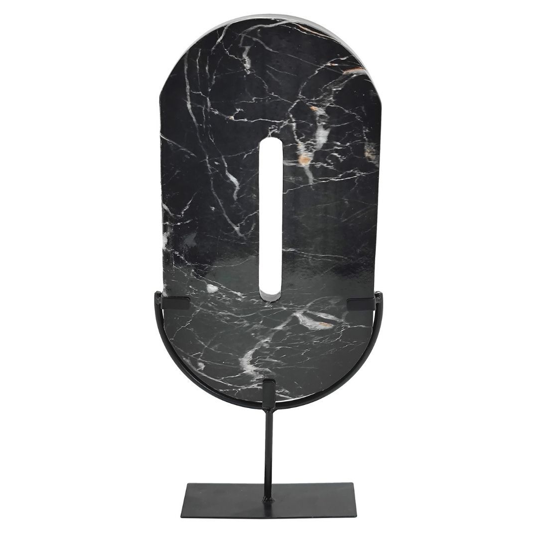 Soyut Obje Siyah 18x39cm