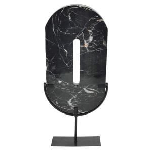 Soyut Obje Siyah 18x39cm