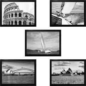 UV Siyah Beyaz Kolaj 28x38cm x10 Adet