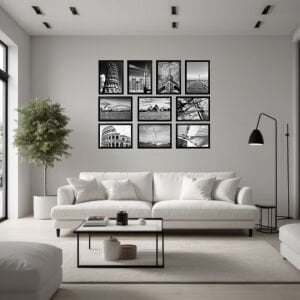 UV Siyah Beyaz Kolaj 28x38cm x10 Adet