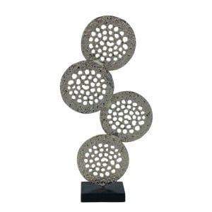 Soyut Metal Obje 28x52cm