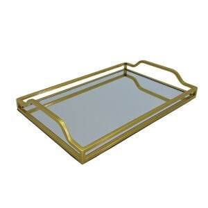 Dekoratif Aynalı Tepsi 26x38cm