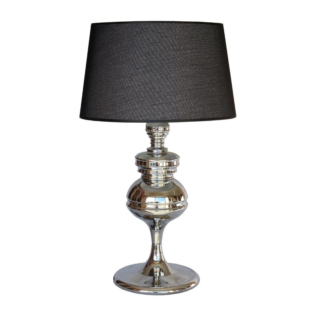 Lucca Abajur Gümüş 40x68cm