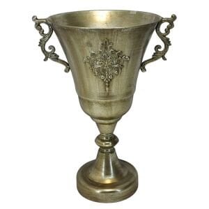 Metal Vazo Gümüş 35x50cm