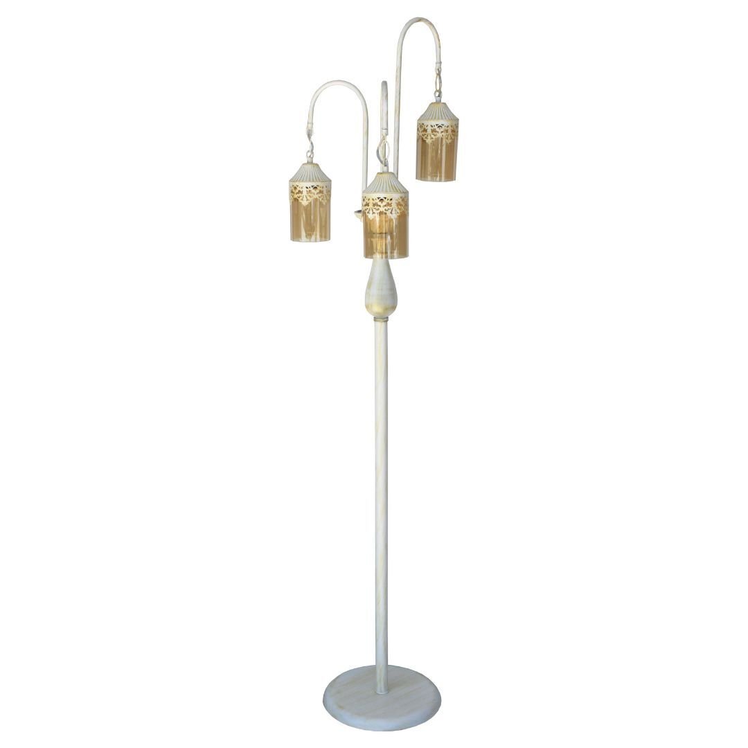 3 lü Sarkıt Lambader Krem 40x175cm