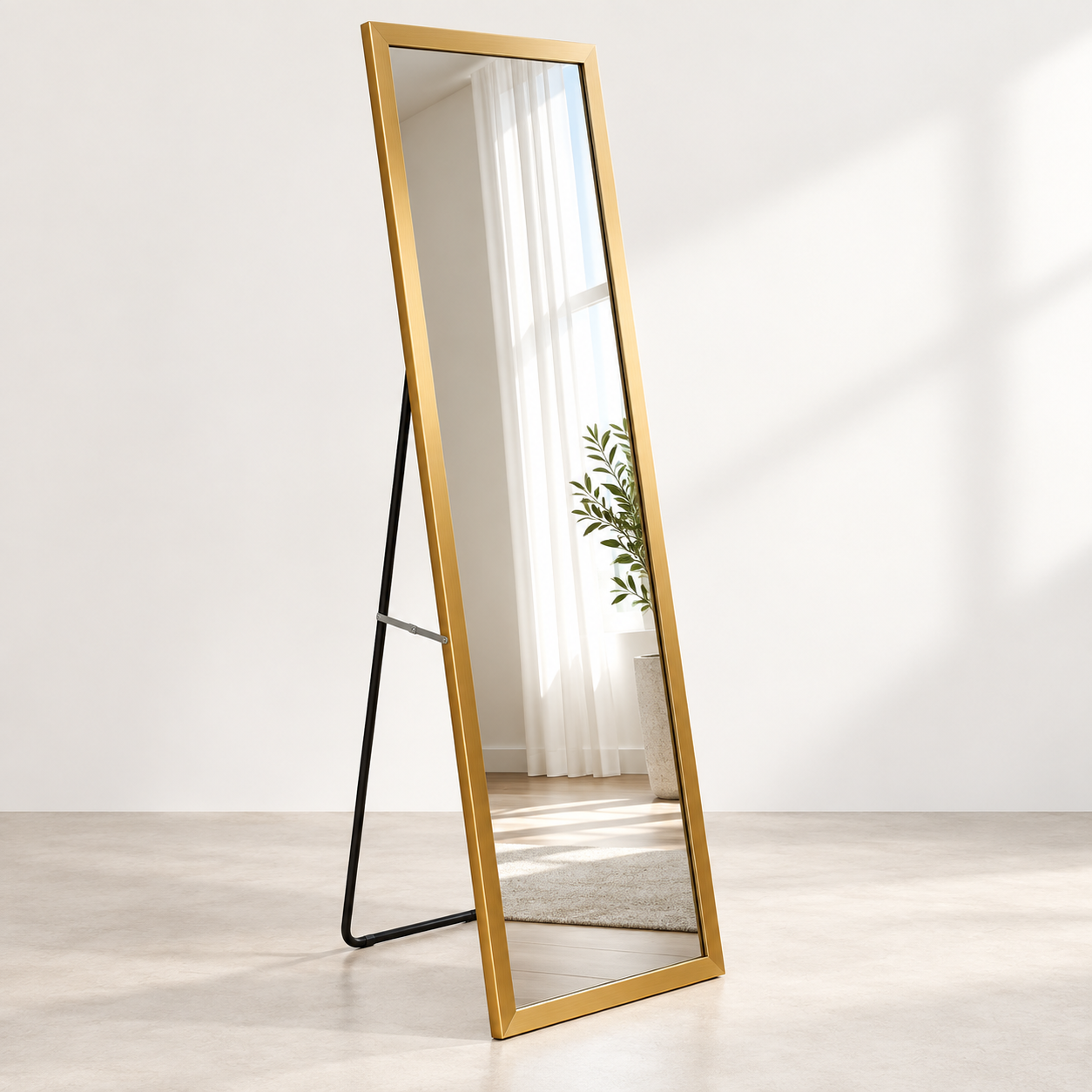 Gold Çerçeveli Boy Aynası 45x145cm