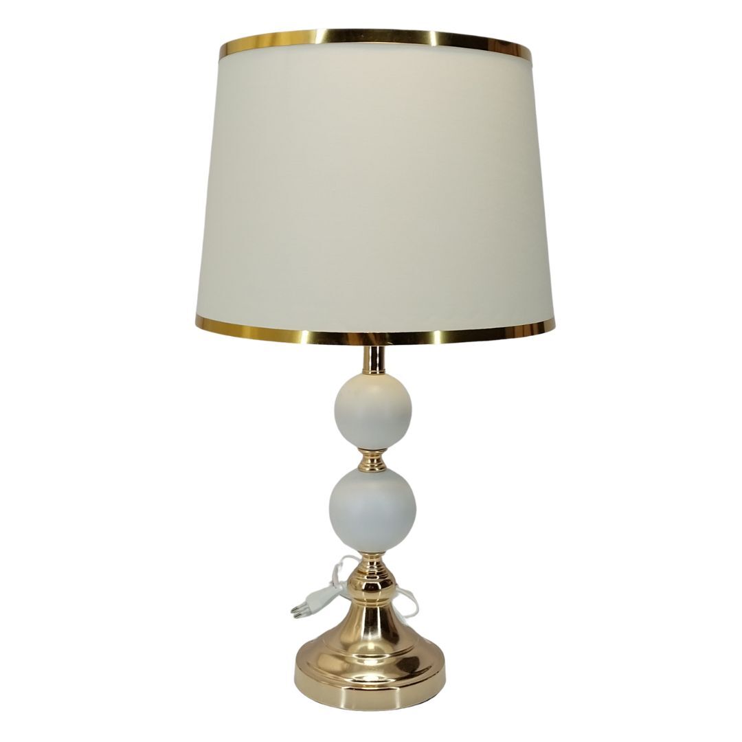 Toplu Metal Abajur Beyaz 30x55cm