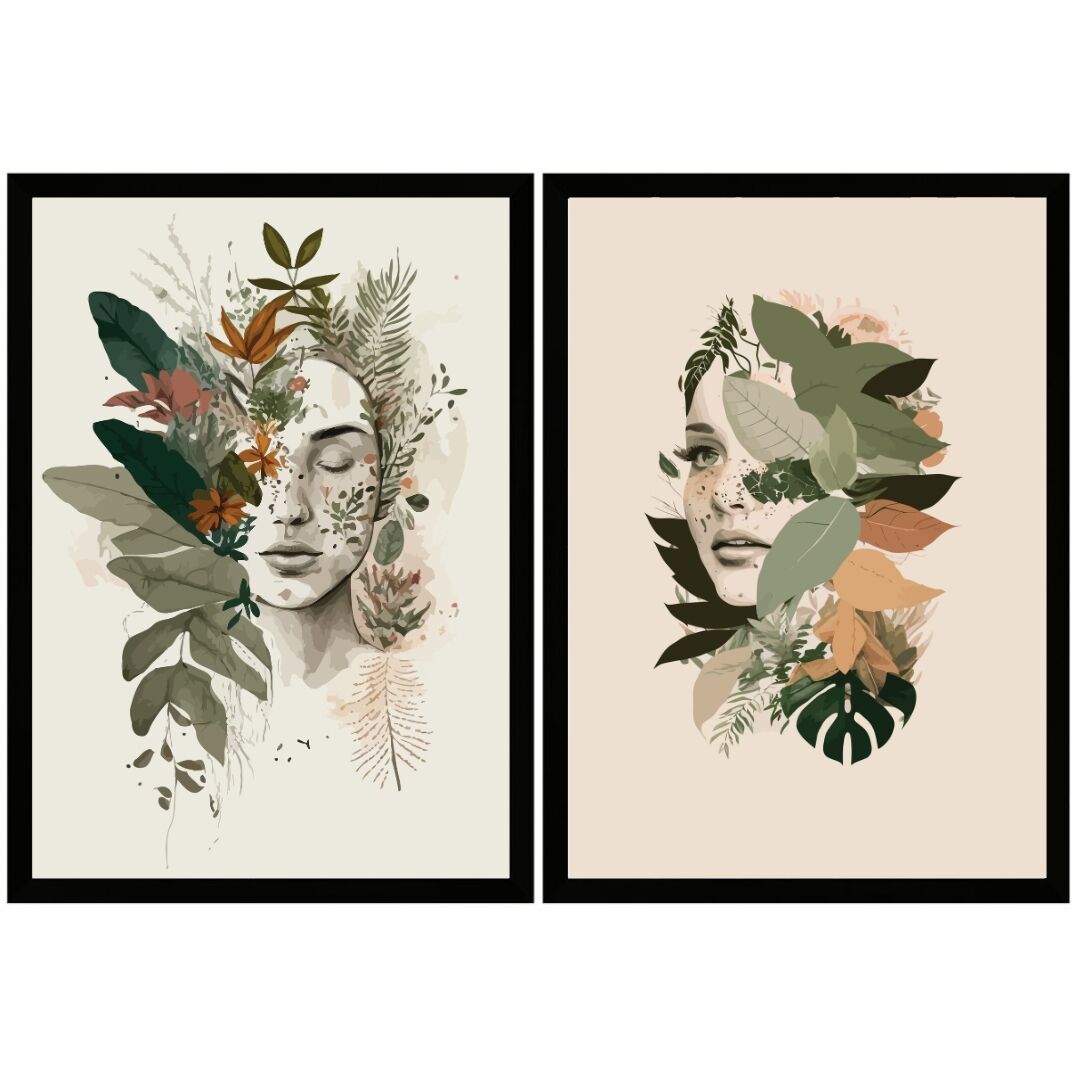 UV 2li Set Kadınlar Tablo 80x120cm