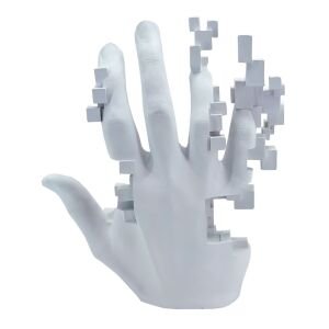 Soyut El Obje Küçük Boy 18x20cm Beyaz