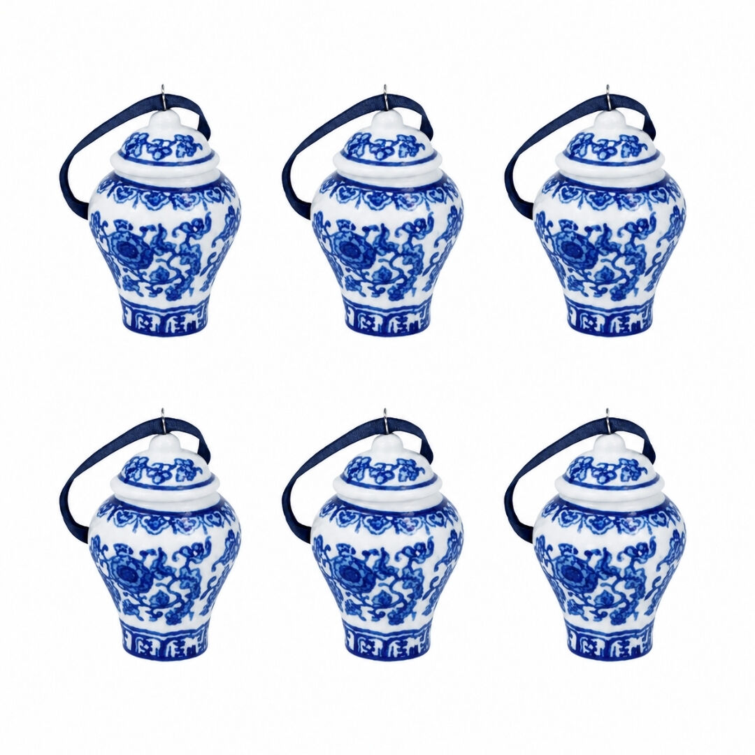 6lı Set Mini Çini Seramik Küp 6x8cm