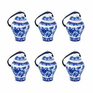 6lı Set Mini Çini Seramik Küp 6x8cm