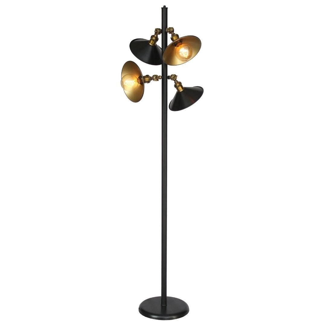 4 Mafsallı Retro Lambader 44x174cm