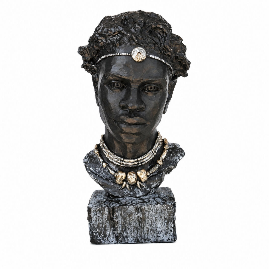Afrikalı Erkek Büst 13x29cm