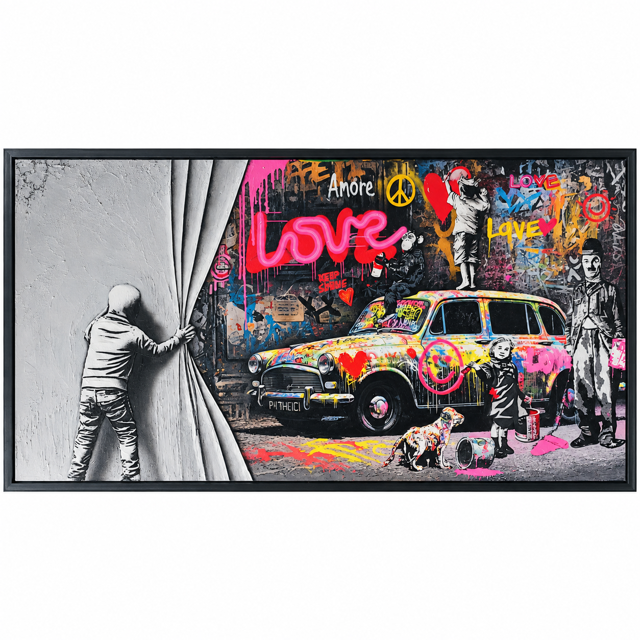 PopArt Graffiti Tuval Tablo 60x120cm
