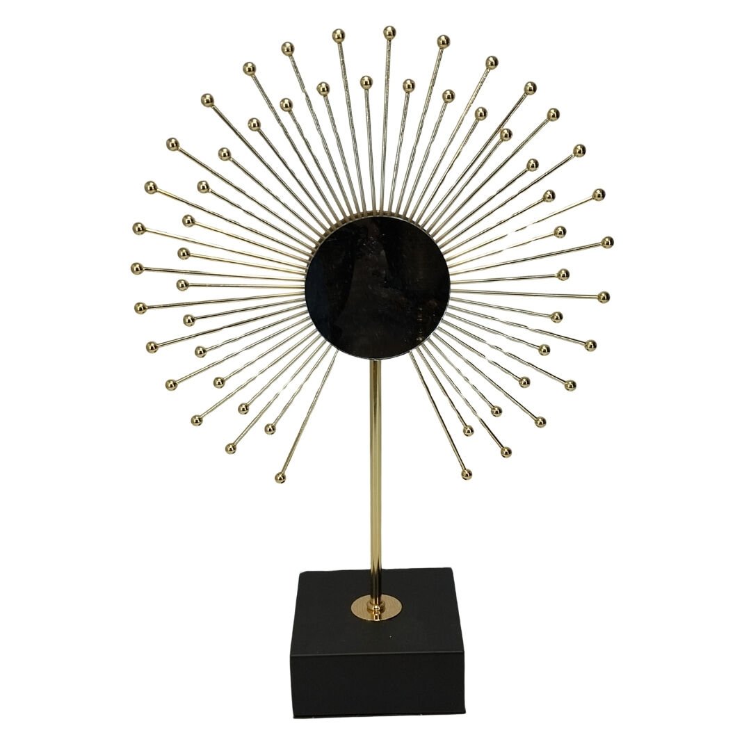 Dekor Aynalı Obje Altın Büyük 35x50cm