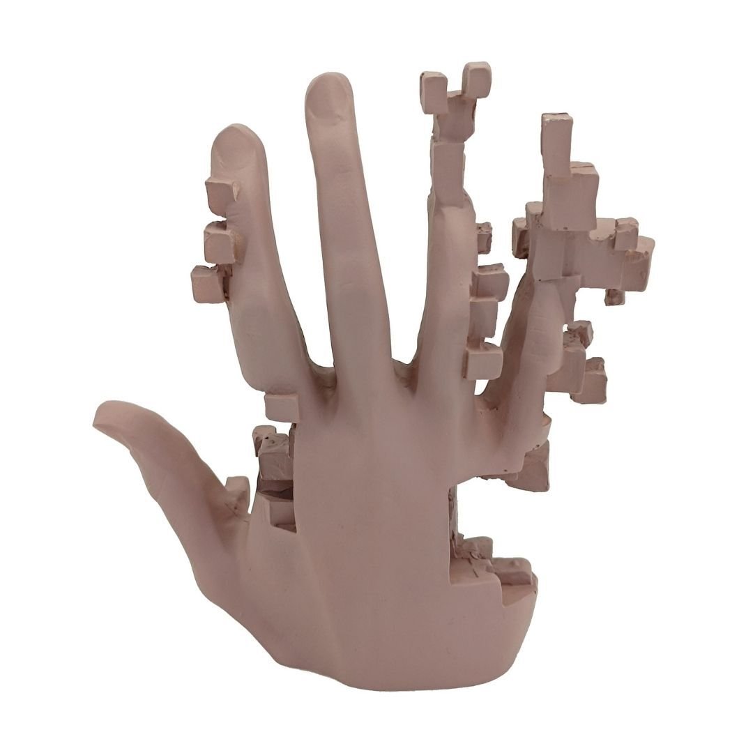 Soyut El Obje Küçük Boy 18x20cm Latte