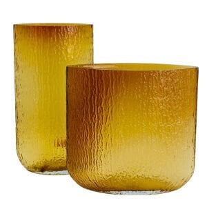 2li Set Amber Cam Vazo 21x40cm