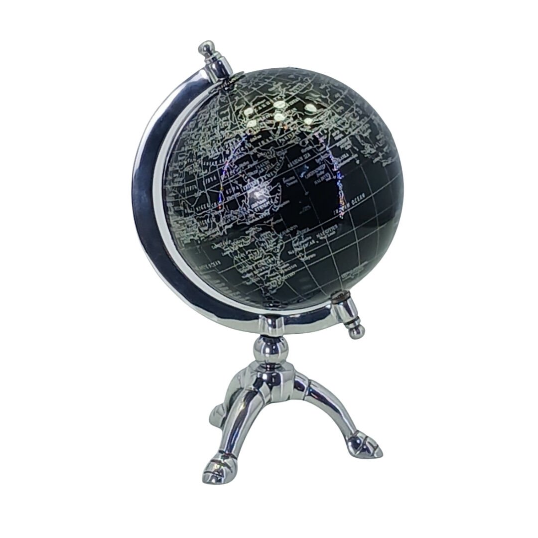 Dünya Küre Siyah 18x28cm