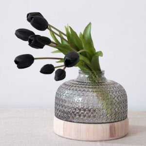 3lü Set Lidya Cam Vazo 18x28cm