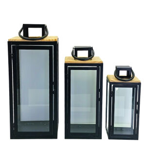3lü Set Fener Siyah 21x58cm
