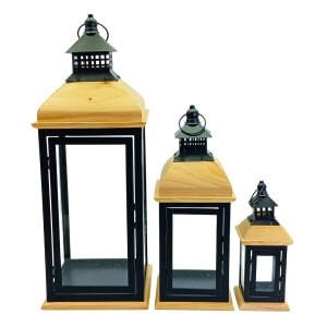 3lü Set Fener Siyah 22x58cm