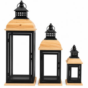 3lü Set Fener Siyah 22x58cm