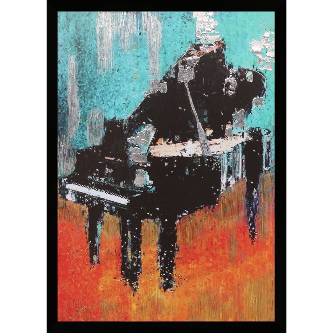 Abstre Piyano Tuval Tablo 75x105 cm