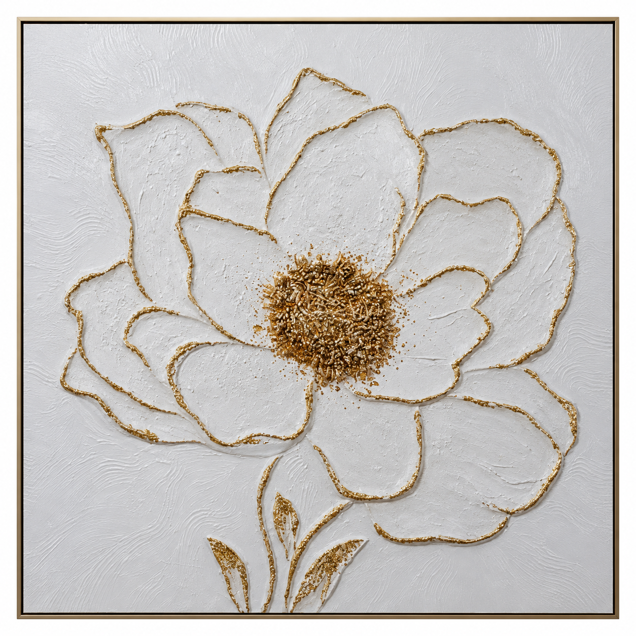 Çiçek Rölyef Tablo 100x100cm
