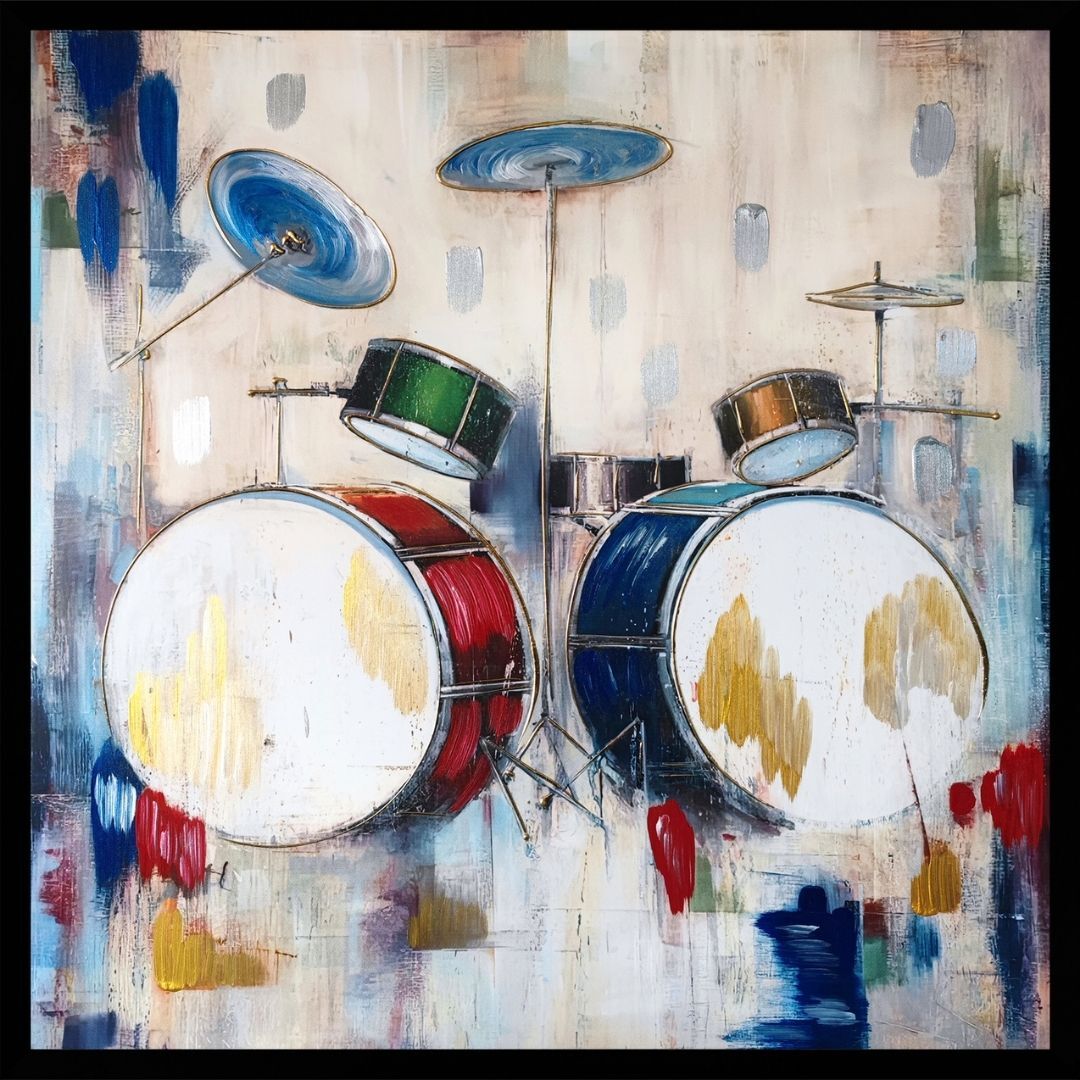 Bateri Tuval Tablo 105x105cm