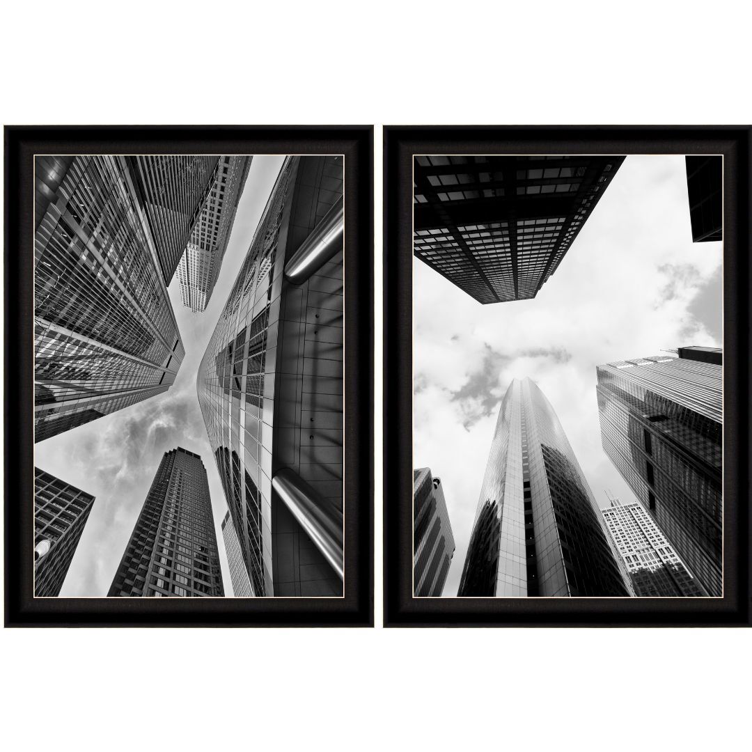 UV 2li Set Gökdelen Tablo 113x166cm