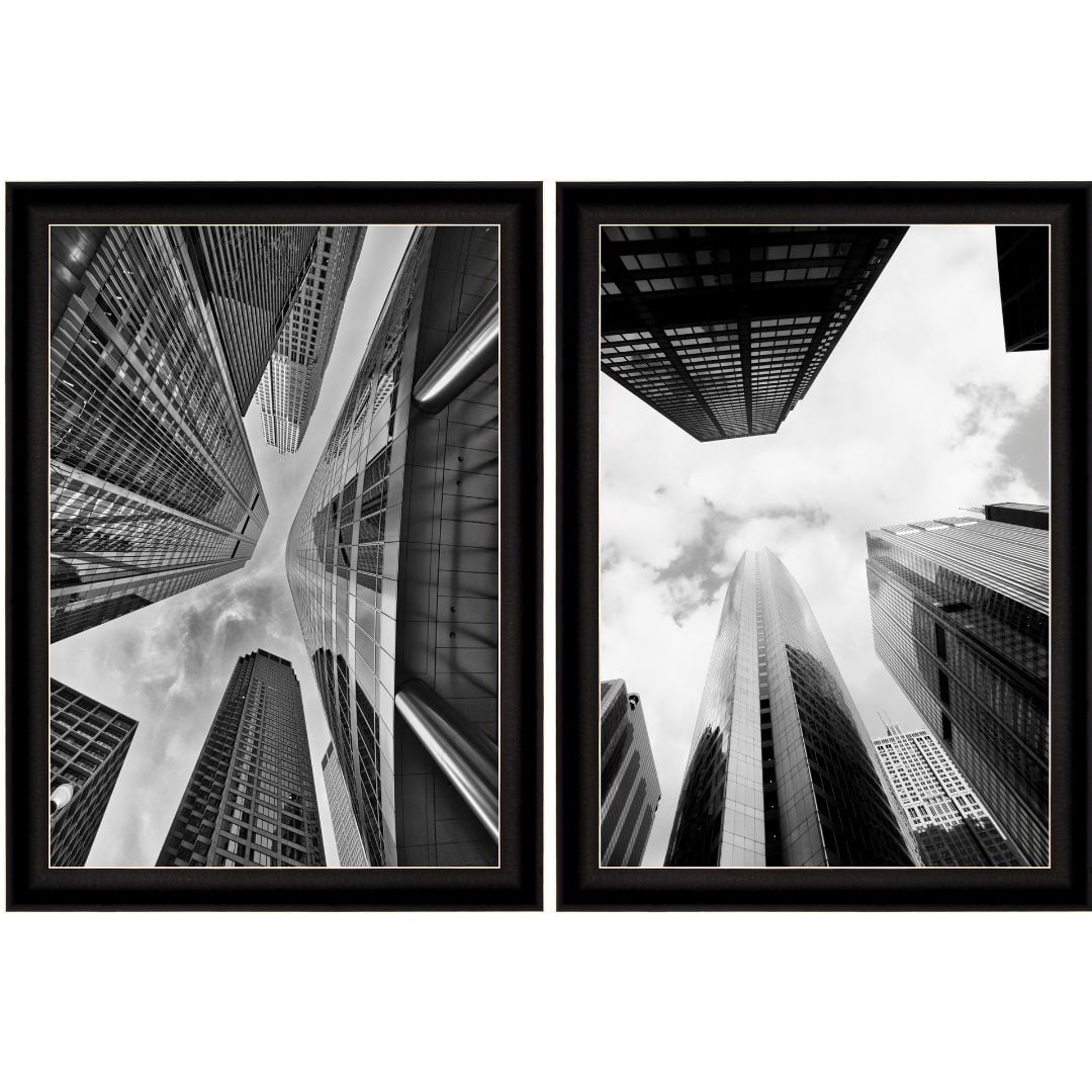 UV 2li Set Gökdelen Tablo 113x166cm