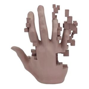 Soyut El Obje Büyük Boy 35x40cm Latte