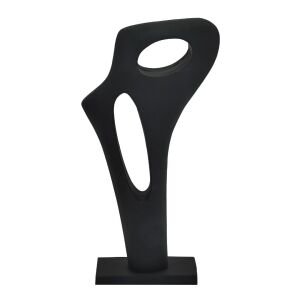 Delikli Soyut Obje 14x27cm Siyah