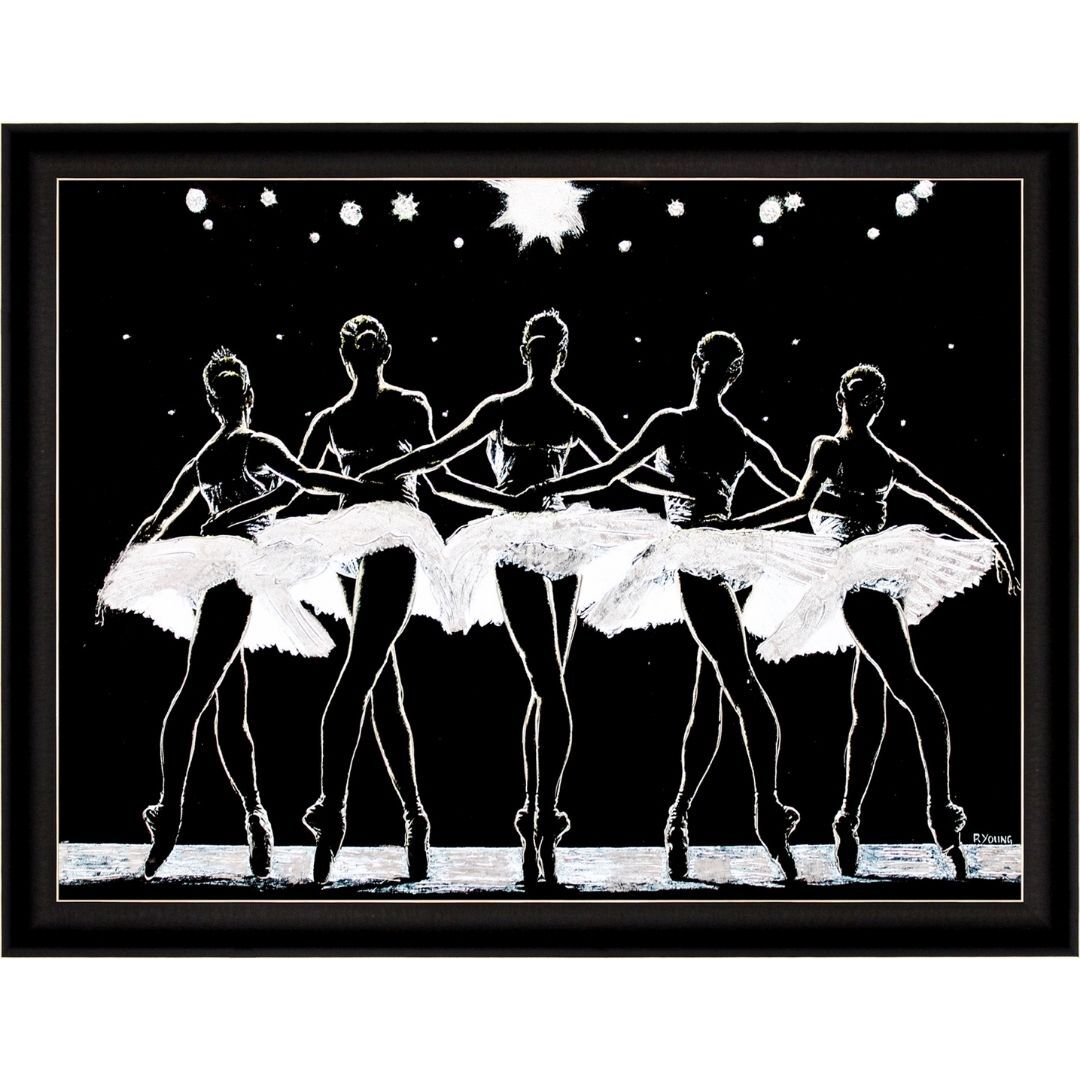 Abstre Balerin Tuval Tablo 102x132cm