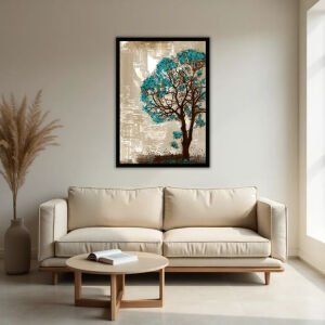UV Soyut Ağaç Tablo 75x105cm