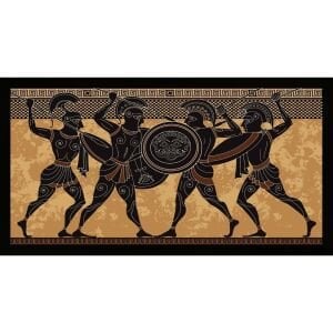 UV Antik Mısır Savaşçı Tablo 67x122cm